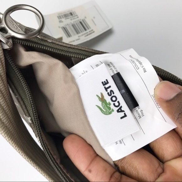 NWT Lacoste Classic Croco Midnight Bag - Picture 6 of 8